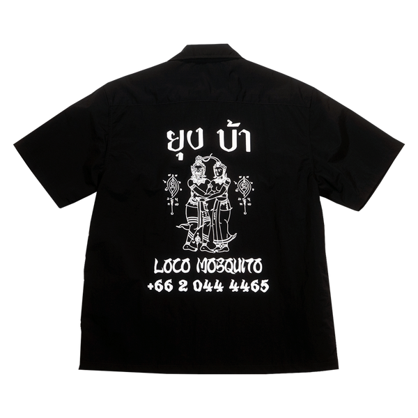 UNISEX] LOCO MOSQUITO TATTOO NYLON SAK YANT SHIRT (BLACK) – Loco
