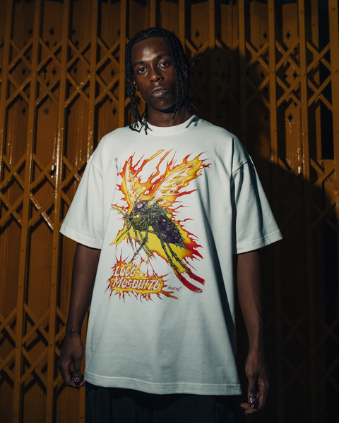 UNISEX] RINZIN X LOCO MOSQUITO WHITE T-SHIRT – Loco Mosquito Co., Ltd