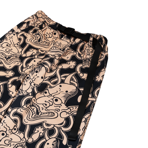 UNISEX] GUY LE TATOOER X LOCO MOSQUITO HANNYA BELTED TROUSERS
