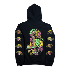 [UNISEX] CHE CHO LE TATOOER X LOCO MOSQUITO PSYCHEDELIC PULLOVER HOODIE: Alternate View #2