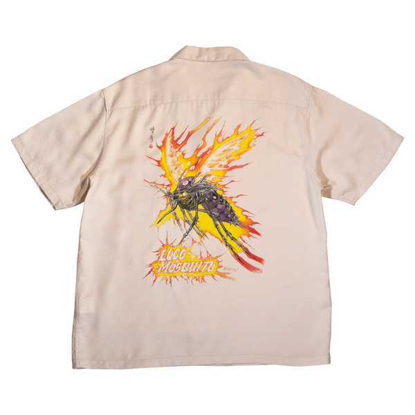 UNISEX] LOCO MOSQUITO X RINZIN CREAM MOSQUITO FLAME SHIRT – Loco
