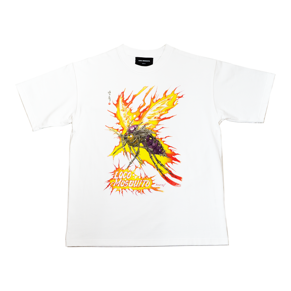 UNISEX] RINZIN X LOCO MOSQUITO WHITE T-SHIRT – Loco Mosquito Co., Ltd