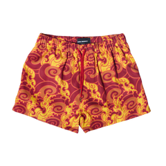 [UNISEX] GUY LE TATOOER X LOCO MOSQUITO "FIRE IS WATER" SHORTS: Alternate View #1