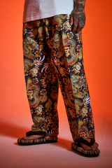 [UNISEX] TOMAS TOMAS X LOCO MOSQUITO 108 DRAGONS BLACK BELTED TROUSERS: Alternate View #6