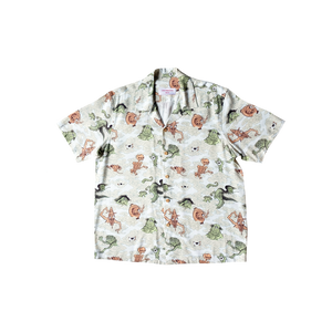 BANGXGANJI YOKAI CAMO WHITE SHIRT FRONT VIEW