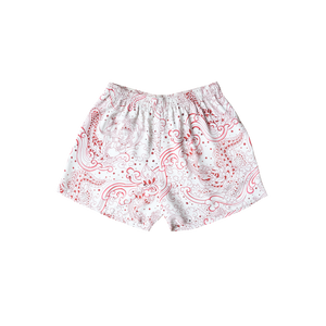 PEPEVICIO OFF-WHITE RED SHORTS FRONT VIEW