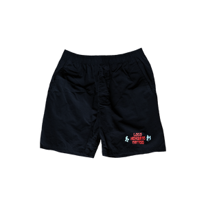 [UNISEX] LOCO MOSQUITO TATTOO NYLON SHORTS (BLACK)
