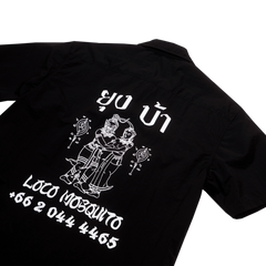 [UNISEX] LOCO MOSQUITO TATTOO NYLON SAK YANT SHIRT (BLACK): Alternate View #3