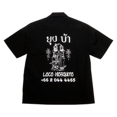 [UNISEX] LOCO MOSQUITO TATTOO NYLON SAK YANT SHIRT (BLACK): Alternate View #1
