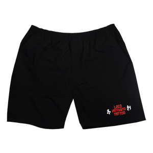 [UNISEX] LOCO MOSQUITO TATTOO NYLON SHORTS (BLACK)