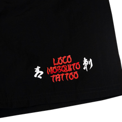 [UNISEX] LOCO MOSQUITO TATTOO NYLON SHORTS (BLACK): Alternate View #3