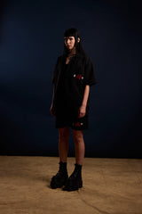 [UNISEX] LOCO MOSQUITO TATTOO NYLON SAK YANT SHIRT (BLACK): Alternate View #12