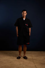 [UNISEX] LOCO MOSQUITO TATTOO NYLON SAK YANT SHIRT (BLACK): Alternate View #9