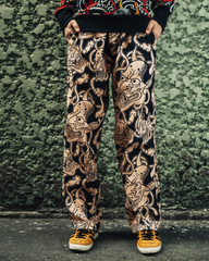 [UNISEX] GUY LE TATOOER X LOCO MOSQUITO HANNYA BELTED TROUSERS: Alternate View #19