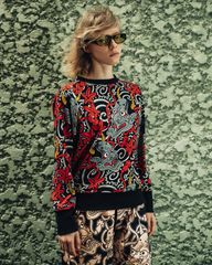[UNISEX] GUY LE TATOOER X LOCO MOSQUITO HANNYA BELTED TROUSERS: Alternate View #18