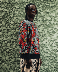 [UNISEX] GUY LE TATOOER X LOCO MOSQUITO HANNYA BELTED TROUSERS: Alternate View #14