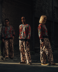 [UNISEX] GUY LE TATOOER X LOCO MOSQUITO HANNYA BELTED TROUSERS: Alternate View #7