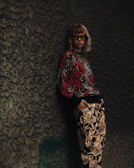 [UNISEX] GUY LE TATOOER X LOCO MOSQUITO HANNYA BELTED TROUSERS: Alternate View #11