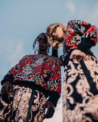 [UNISEX] GUY LE TATOOER X LOCO MOSQUITO HANNYA BELTED TROUSERS: Alternate View #5
