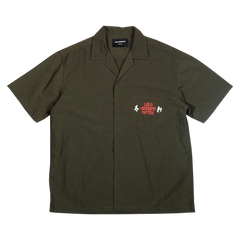 [UNISEX] LOCO MOSQUITO TATTOO NYLON SAK YANT SHIRT (GREEN): Alternate View #2