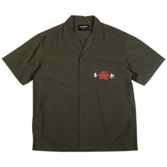 [UNISEX] LOCO MOSQUITO TATTOO NYLON SAK YANT SHIRT (GREEN): Alternate View #2