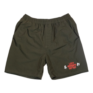 [UNISEX] LOCO MOSQUITO TATTOO NYLON SHORTS (GREEN)