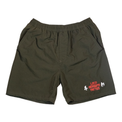 [UNISEX] LOCO MOSQUITO TATTOO NYLON SHORTS (GREEN): Alternate View #1