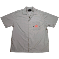 [UNISEX] LOCO MOSQUITO TATTOO NYLON SAK YANT SHIRT (LIGHT GREY): Alternate View #2