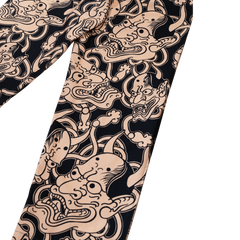 [UNISEX] GUY LE TATOOER X LOCO MOSQUITO HANNYA BELTED TROUSERS: Alternate View #4