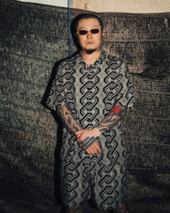 [UNISEX] NISSACO X LOCO MOSQUITO SHIRT (BLACK / GREY): Alternate View #3