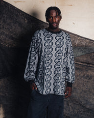 [UNISEX] NISSACO X LOCO MOSQUITO LONG SLEEVE T-SHIRT (BLACK / GREY): Alternate View #12