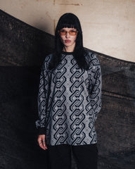 [UNISEX] NISSACO X LOCO MOSQUITO LONG SLEEVE T-SHIRT (BLACK / GREY): Alternate View #8