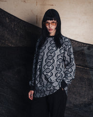 [UNISEX] NISSACO X LOCO MOSQUITO LONG SLEEVE T-SHIRT (BLACK / GREY): Alternate View #11