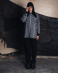 [UNISEX] NISSACO X LOCO MOSQUITO LONG SLEEVE T-SHIRT (BLACK / GREY): Alternate View #9