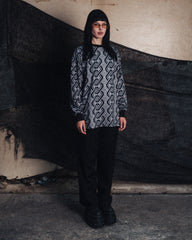 [UNISEX] NISSACO X LOCO MOSQUITO LONG SLEEVE T-SHIRT (BLACK / GREY): Alternate View #10