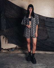 [UNISEX] NISSACO X LOCO MOSQUITO SHORTS (BLACK / GREY): Alternate View #9