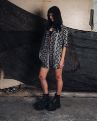 [UNISEX] NISSACO X LOCO MOSQUITO SHORTS (BLACK / GREY): Alternate View #12