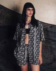 [UNISEX] NISSACO X LOCO MOSQUITO SHIRT (BLACK / GREY): Alternate View #11