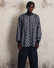 [UNISEX] NISSACO X LOCO MOSQUITO LONG SLEEVE T-SHIRT (CHARCOAL / BLACK): Alternate View #14