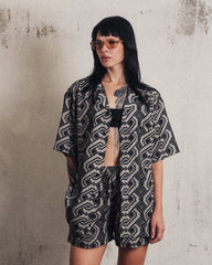 [UNISEX] NISSACO X LOCO MOSQUITO SHIRT (CHARCOAL / BLACK): Alternate View #10
