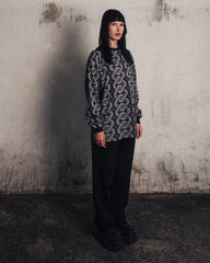 [UNISEX] NISSACO X LOCO MOSQUITO LONG SLEEVE T-SHIRT (CHARCOAL / BLACK): Alternate View #11