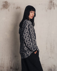 [UNISEX] NISSACO X LOCO MOSQUITO LONG SLEEVE T-SHIRT (CHARCOAL / BLACK): Alternate View #12