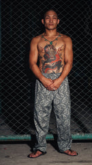 [UNISEX] TREUBHAN X LOCO MOSQUITO CELTIC TRIBAL DRAWSTRING TROUSERS: Alternate View #5