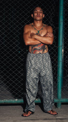 [UNISEX] TREUBHAN X LOCO MOSQUITO CELTIC TRIBAL DRAWSTRING TROUSERS: Alternate View #6