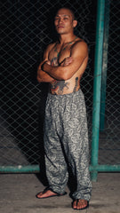 [UNISEX] TREUBHAN X LOCO MOSQUITO CELTIC TRIBAL DRAWSTRING TROUSERS: Alternate View #7