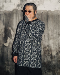 [UNISEX] NISSACO X LOCO MOSQUITO LONG SLEEVE T-SHIRT (CHARCOAL / BLACK): Alternate View #7