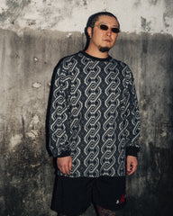 [UNISEX] NISSACO X LOCO MOSQUITO LONG SLEEVE T-SHIRT (CHARCOAL / BLACK): Alternate View #3