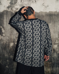 [UNISEX] NISSACO X LOCO MOSQUITO LONG SLEEVE T-SHIRT (CHARCOAL / BLACK): Alternate View #8