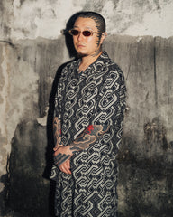 [UNISEX] NISSACO X LOCO MOSQUITO SHIRT (CHARCOAL / BLACK): Alternate View #5