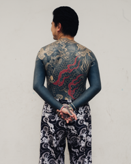[UNISEX] GUY LE TATOOER X LOCO MOSQUITO WAVES DRAWSTRING TROUSERS: Alternate View #6